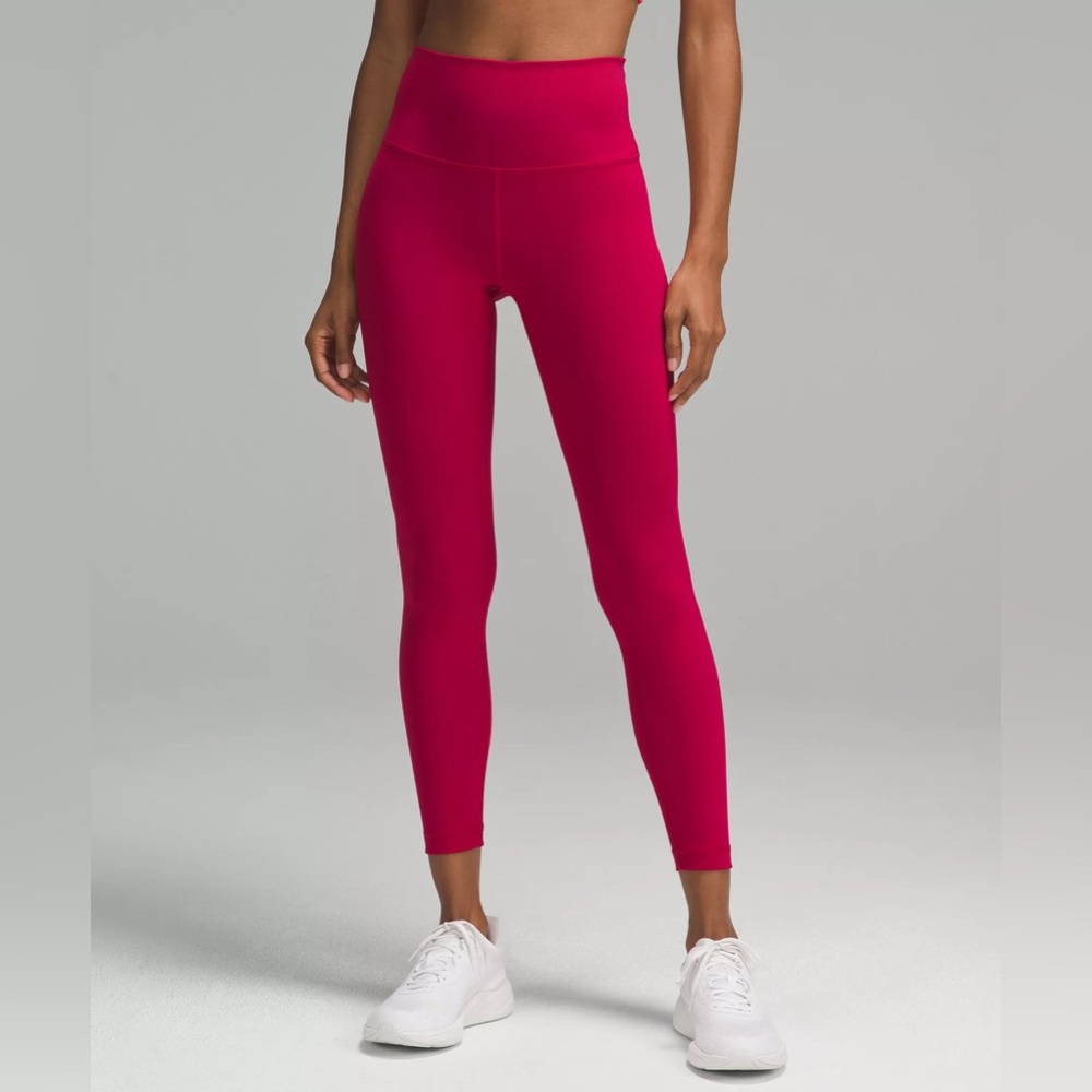 Lululemon Wunder Train High-Rise Tight 25" leggings {Ruby Red}